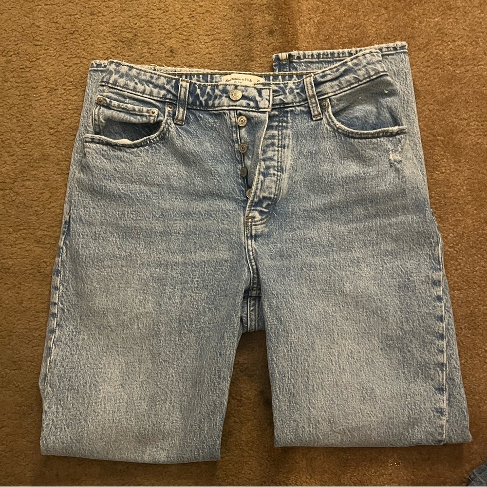 Abercrombie & Fitch The Dad High Rise Curve Love